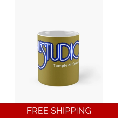Classic Mug Gold White & Blue Logo TOS